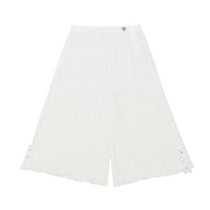 [프랜치켓] 여아여름바지 화이트 주름 바지 Q53DAP280W1