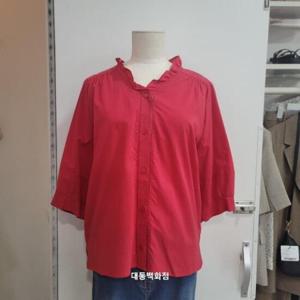 올리비아하슬러 DP01 V넥 셔링블라우스 OHEMBL111