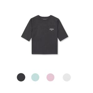 [탑텐키즈]MKE2TS3003  공용) 베이직 코튼폴리 포켓 7부 티셔츠    26수 코튼 폴리 혼방 소