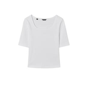 [게스(진)]여성 스퀘어넥 골지 반팔티 YP2K2434