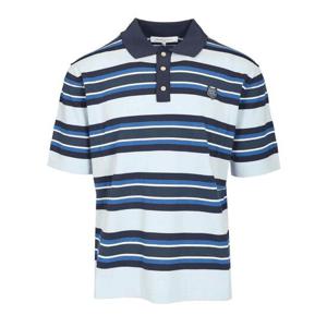 [국내배송] 메종키츠네 볼드폭스 스트라이프 폴로 카라 반팔티 OM00201KT1119-0285