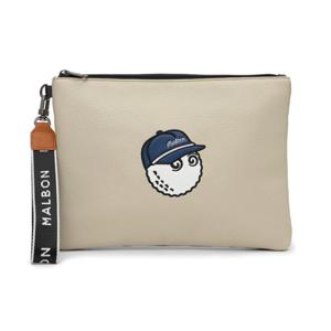[말본골프]말본골프 컬러 배색 클러치 BEIGE M5143PBG15BEI