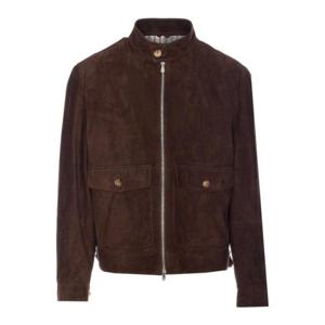 브루넬로 쿠치넬리 가죽 자켓 M0PCL2028C7284 Brown