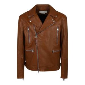 알렉산더 맥퀸 가죽 자켓 626381Q5LDS2029 Brown