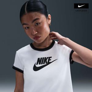 [나이키] 스포츠웨어 여성 반팔 링거 티셔츠 IF4073-100