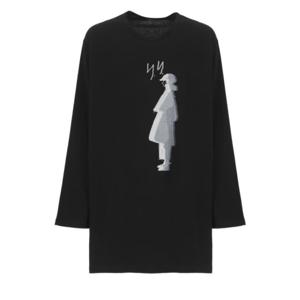 요지 야마모토 반팔 티셔츠 HPT669932 Black