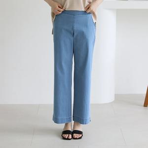 [바네사빈]쿨 스판 청 통바지 데님팬츠 v00730