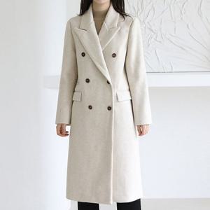 [바네사빈]베이직  더블버튼 모직 트렌치코트 전체안감 v00886
