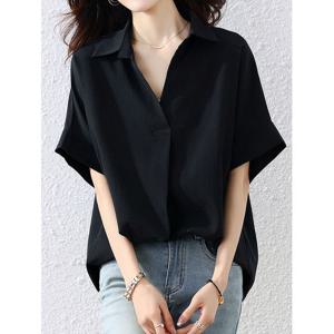 [에꼴드파리]하우 루즈핏 반팔셔츠_F57WBB031Z