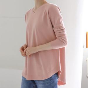 [바네사빈]언발 루즈핏 브이넥 니트 v00573
