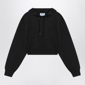 프라다 후드 티셔츠 134710OOO10GS Black