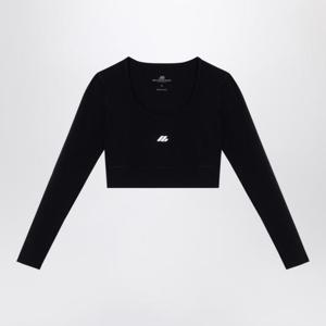 발렌시아가 긴팔 티셔츠 7932814E2B9 Black
