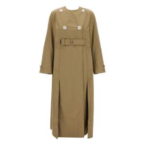 25 FW Simone Rocha embellished belted coat 2075B1267STONE TP441416956