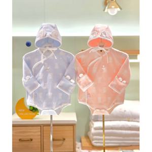 압소바 HK(쌍둥이선물)핑블베 모달 배냇슈트 모자세트(25FW신상품) (A2C10113Z)