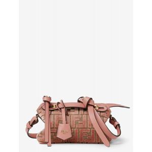 [FENDI] 라프리마 여성 크로스바디 백 바이 더 웨이 소프트 미니 FF 자카드 벨벳 앤 레더 숄더 8BS098 AT14F13VM Macaron /12