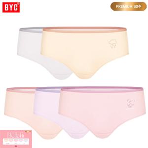 BYC원포인트나염60수면스판미디삼각요일팬티5매입WNP2242