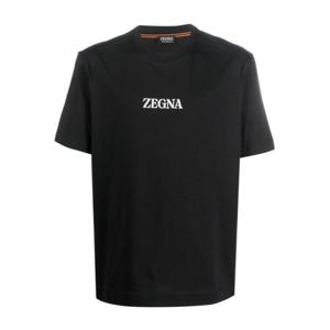 에르메네질도제냐 반팔 티셔츠 E7364A777K09 Black