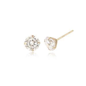 제이로사 14k 큐빅 귀걸이(7mm)