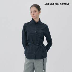 라삐아프 25FW 프릴 넥 코튼 블라우스 1종
