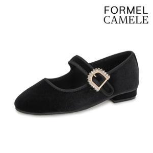 [포멜카멜레] 마이 벨벳 플랫 Black 2cm_FKF1F1SP422