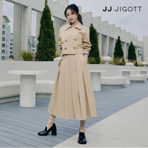 (JJ지고트) 코튼 백 밴딩 플리츠 스커트 GP8A0SKR21