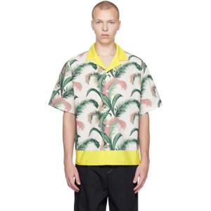 25 FW Maison Kitsune 남성 멀티컬러 Hotel Olympia 리조트 셔츠 232389M192000