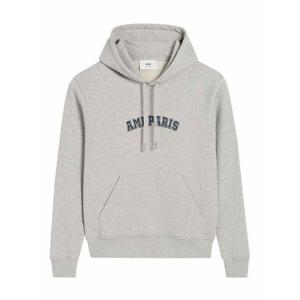 [AMI] 여성 스웨트셔츠 스웨터 로고 후디 USW2477300951 Grey /8
