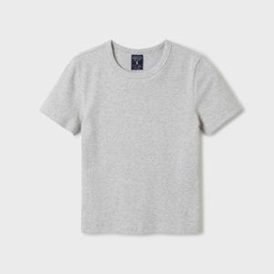 후아유 골지 반팔 티셔츠 WHRAF2322F