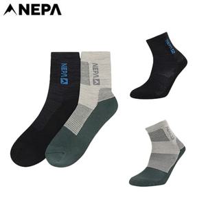 [네파](7L18314) 남성 사계절 국산 이지 트레킹 중목 양말 등산양말 (2pcs 한세트)