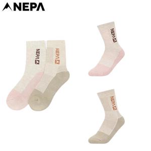 [네파](7L28315) 여성 사계절 국산 이지 트레킹 단목 양말 등산양말(2족 한세트)