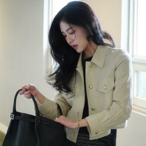 [쥬크]린넨 헤링본 셔츠 자켓_Z252MSF108