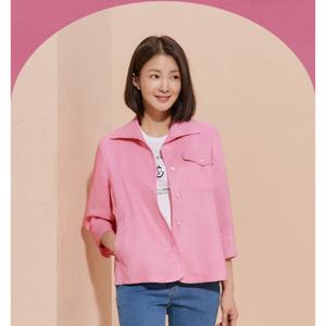 [피에이티]린넨 오픈카라 셔츠형 자켓 1K41505_HDD