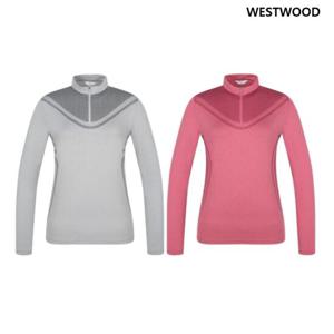 [웨스트우드] 여성 아웃도어 프린트 긴팔 집업티셔츠_WP2WTTS336
