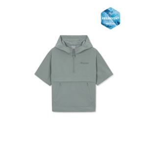 [디스커버리키즈US] (DKTR78053-KAS) 키즈 프레시벤트 경량 우븐 후드 트레이닝 반팔 아노락