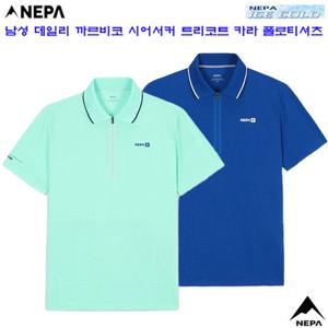 [네파][카라티셔츠](7L35218) 남성 까르비코 시어서커 트리코트 폴로티 카라티셔츠