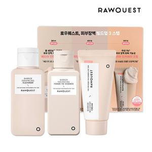 [로우퀘스트] 피부장벽 빌드업 3종 트라이얼 키트 (클렌저+토너+크림 3종 구성)