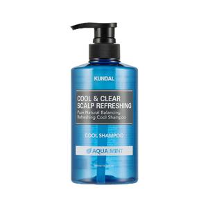 쿤달 쿨 앤 클리어 스칼프 리프레싱 쿨 샴푸 아쿠아민트 500ml x1개