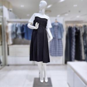 [밸리걸] 스트링 배색 원피스 818840