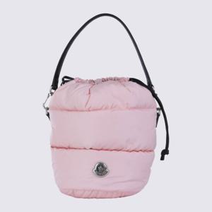 몽클레어 핑크 패디드 드로우스트링 토트 백 K209B5I00002 M627