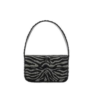 STAUD Tommy Beaded Shoulder Bag 2089204BKWH