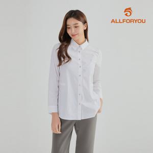 [올포유] [모델착장] 여성 솔리드 스트링 카라 블라우스 ALBLL7111-100_G