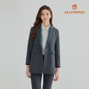 [올포유] [모델착장] 여성 글렌 체크 테일러드 자켓 ALKKL8451-190_G