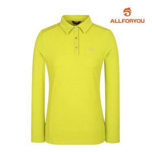 [올포유] 여성 앞판 조직감 카라 티셔츠 AWTYL8461-203_G