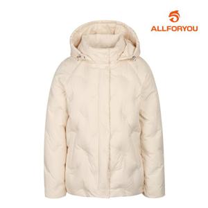 [올포유] 여성 후드 탈부착 올포유 자수 튜브 덕다운 점퍼 ALDJLA111-102_G