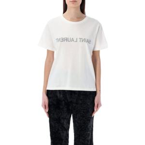 생로랑 반팔 티셔츠 665234Y37AW 9744 WHITE