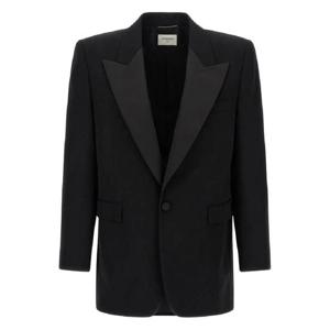 25 FW 생로랑 peak lapel single breasted blazer 844999Y7E631000 TP441445740