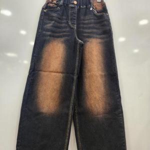 애플핑크 HC07 브라운틴 워싱 와이드 데님팬츠 APP9U507GSZ