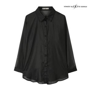 나인식스뉴욕  백 리본 시스루 셔츠 (NP7SH017M0)