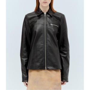 25 FW 스포트막스 Nappa Leather 나파 레더 집업 자켓 블랙 2412441011600 003