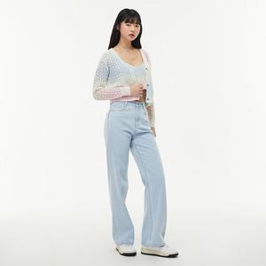 [랩]일자 와이드핏 연청 팬츠(AQ1DP263)